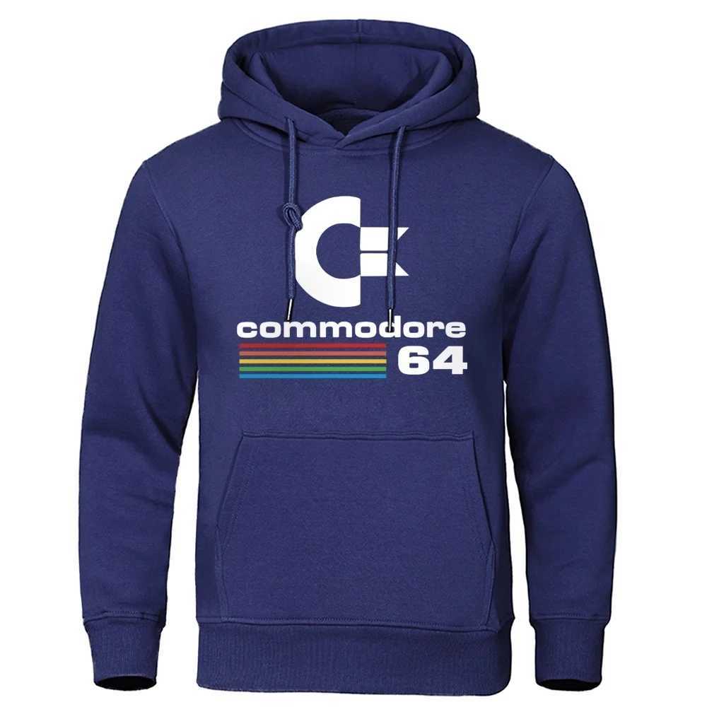 Comfortable mens track suit autumn mens hooded sweatshirt Commodore 64 cool clothes long sleeved hooded sweatshirt street hooded sweatshirt W250207