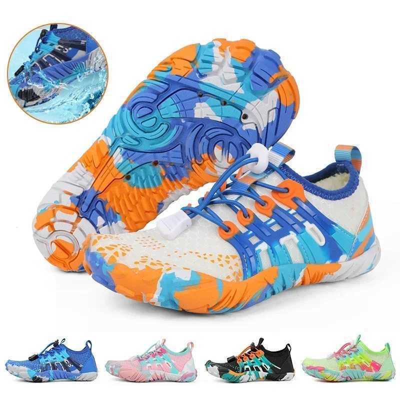 Vanmie Kids Water Aqua Shoes Beach Barefoot Sneakers for Kids Summer Water Sport Swimming Shoes Children Wading Sneakers W250207