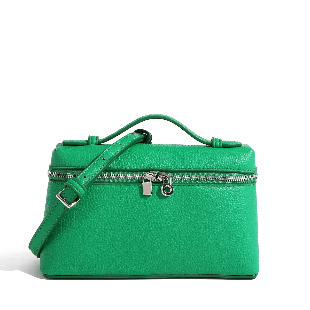 Women's Minimalist Niche Design Shoulder Bag Fashion Mini Litchi Pattern Handbag PU Cartoon