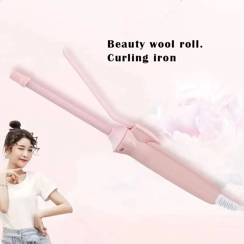 Professional 9mm electric curling iron Hair waver Pear Flower Cone Ceramic curling wand roller beauty Salon Hair Curlers 250206