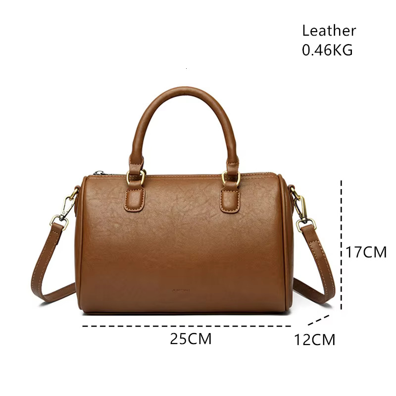 High Quality Retro Style Leather Purse Fashion Women Shoulder Messenger Bag High-Capacity Simplicity Ladies Handbag Sac