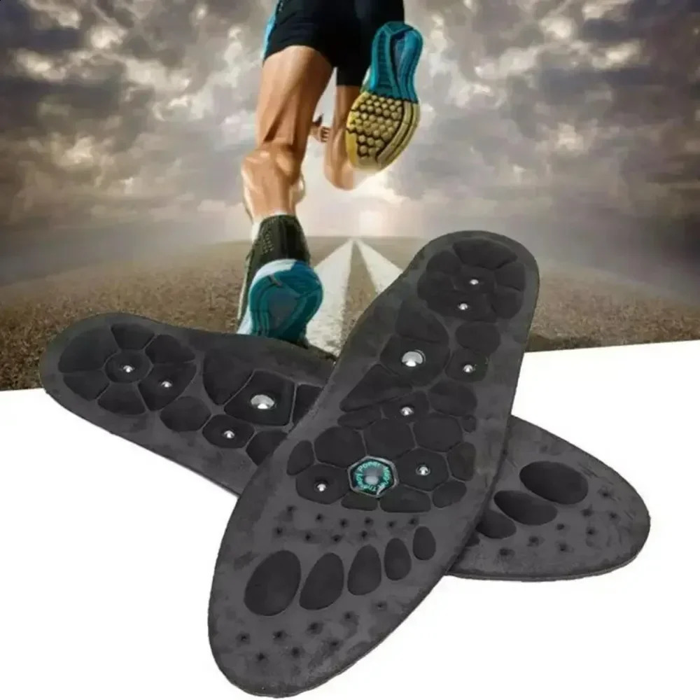 Magnetic Massage Insoles For Foot Acupressure Therapy Soft Akusoli Insoles Running Sports Shock-absorbing Magnetic Insoles 250120