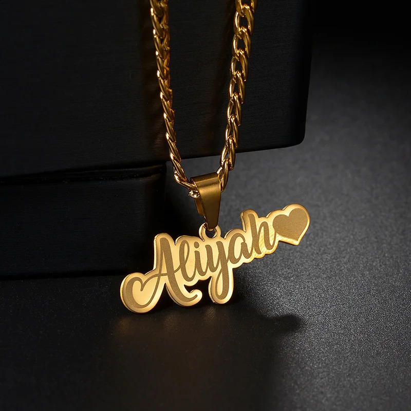 Nextvance Custom Name Necklace For Men Women Personalized Nameplate Stainless Steel Detachable Pendant Fathers Day Jewelry Gift 250206