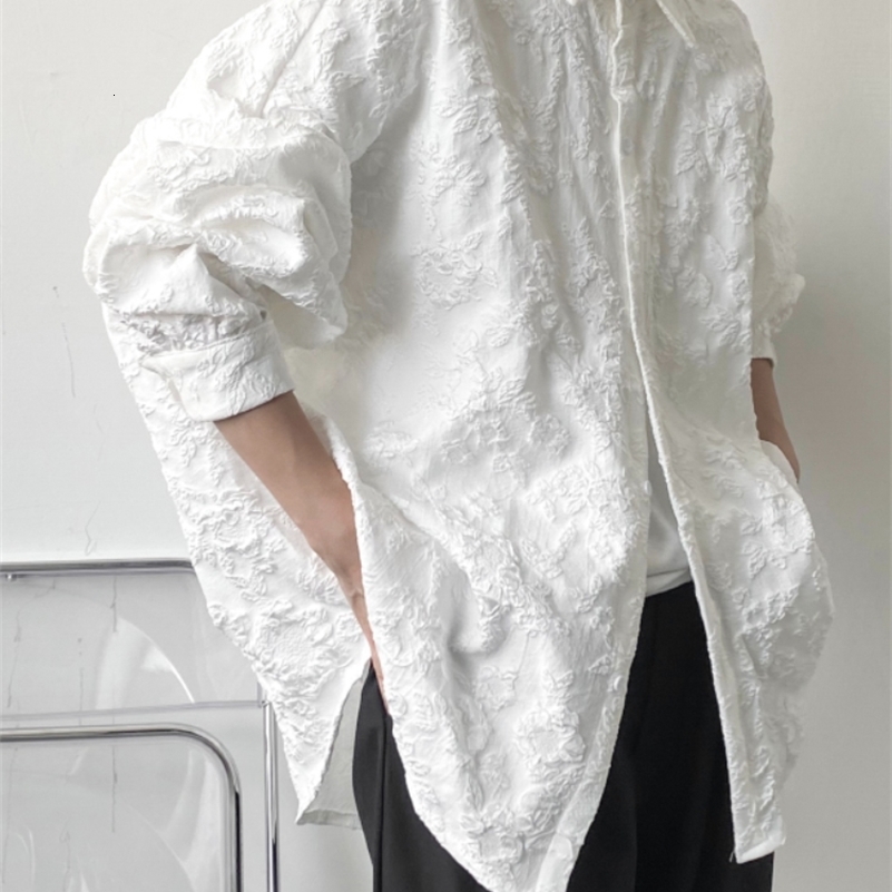 Shirts Men Japanese Style Loose Leisure Long Sleeves Chic All-match Solid Summer High Street Simple College Daily 250206