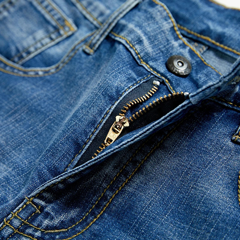 Summer Mens Slim Denim Shorts Business Casual Fashion Loose Stretch All-Match Jeans Male High-End Five-Point Pants 250206