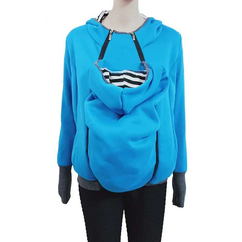 spring three-in-one Multifunctional Clothes Womens Kangaroo Mommy hooded keep warm womens sweater (removable nursery bag) W250207