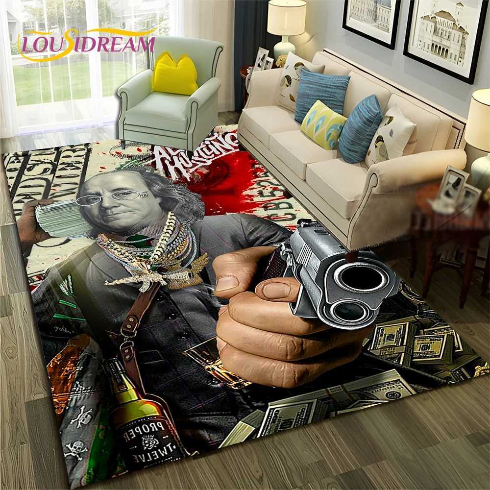 3D Dollar Euro Money Rich Pattern Carpet Rug for Home Living Room Bedroom Sofa Doormat DecorChild Area Rug Non-slip Floor Mat Z250207
