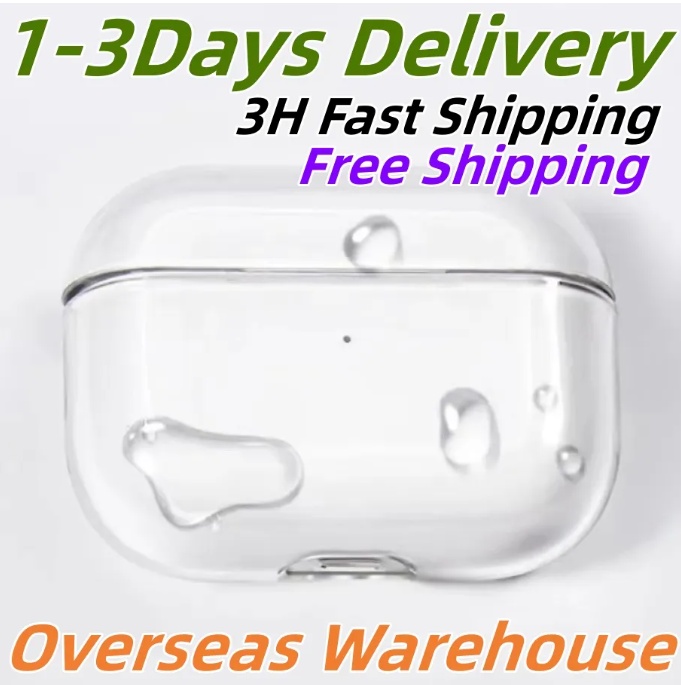 USA Stock Air Pods 4 5 Pods pro 2 MAX 3rd ANC Active Noise Cancellation Headphone Accessories Silicone Protective Headphone Cover Headphone Case