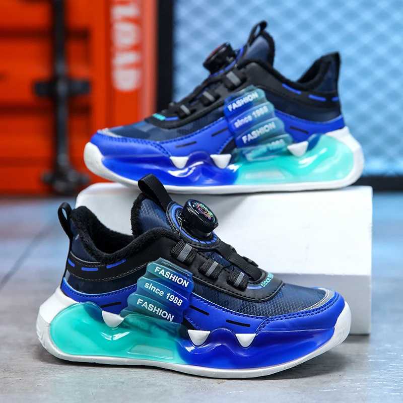 Luxury Children Trainers Boy Shoes Fashion Autumn Winter Warm Fur Kids Casual Sneaker Sports Tennis Boy Sneaker PlushXJ250207