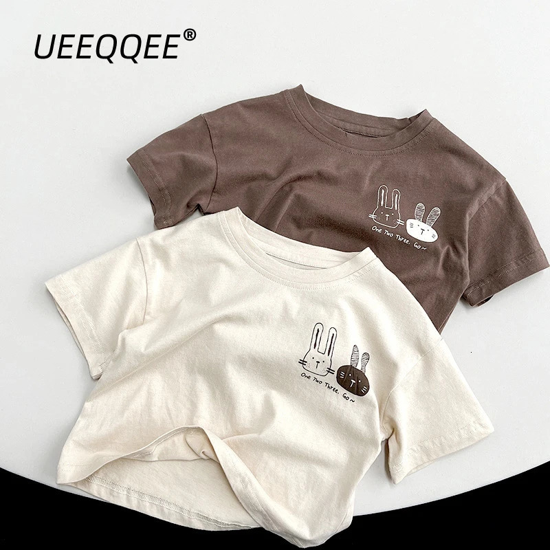 Summer Children T-Shirts 1-8Y Boys Girls Cotton Print Cartoon Short Sleeve T Shirts Tops Tees Toddler Wear Tshirt Kids Clothing 250207