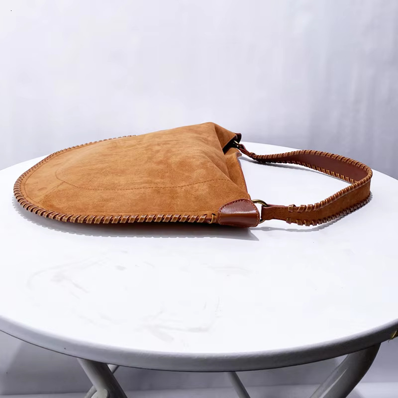 Faux Suede Weave Saddle Bags For Women Designer Handbags And Purses New In Vintage Frosted Large Capacity Shoulder Suede Vintage