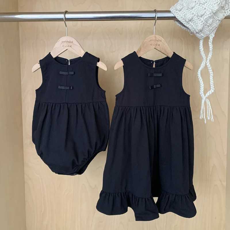 0-6 Year Family Matching Clothing Autumn sisters Dress Cute Baby Bow Princess Dress Pants W250207