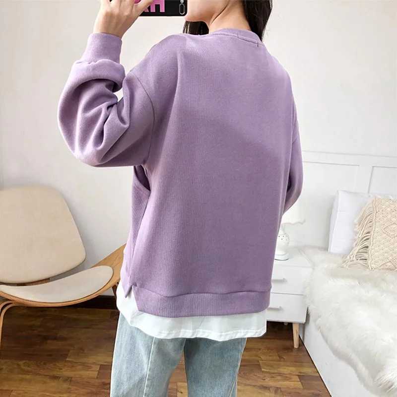 Spring and Autumn Breastfeeding Clothes Sweatshirt For Pregnant Women Nursing Mothers Hoodies Pregnancy Clothes Maternity Clothe W250207