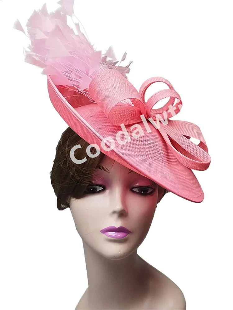 Event Show Fascinator Pillbox Cap Women Chic Party Tea Chapeau Cap Elegant Ladies Formal Dress Church Cocktail Millinery Cap 250207