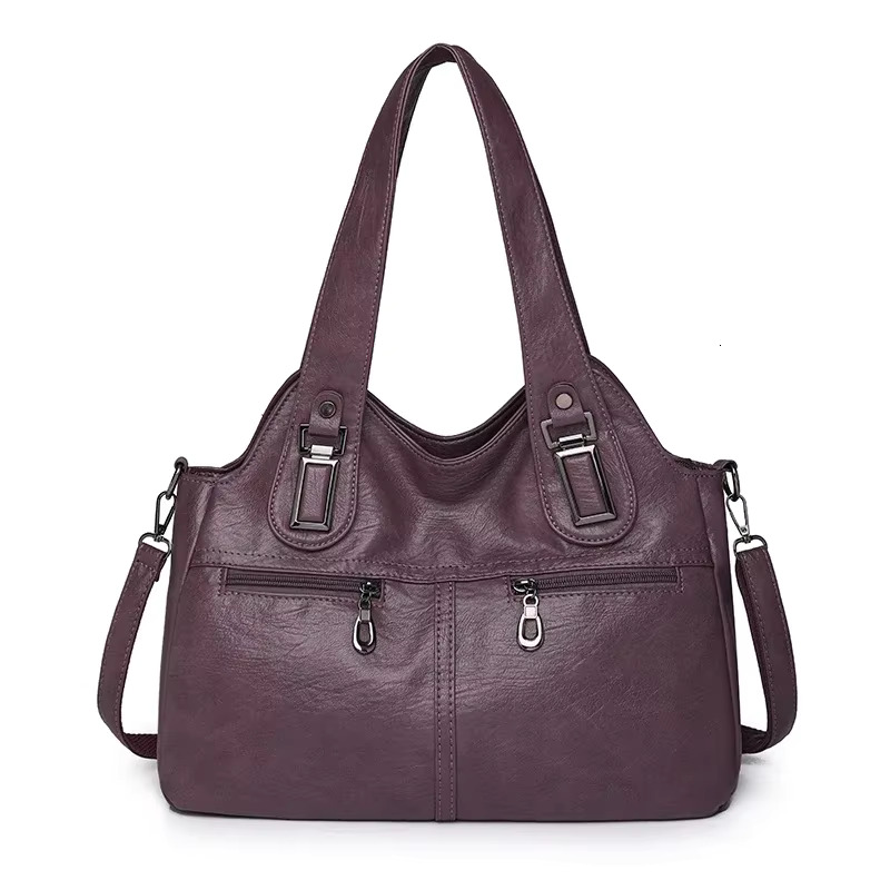 PU Top-Handle Zipper Women's On Sale 2024 High Quality Solid Shoulder Bags Sewing Thread Saddle Handbag Bolso PU Cartoon
