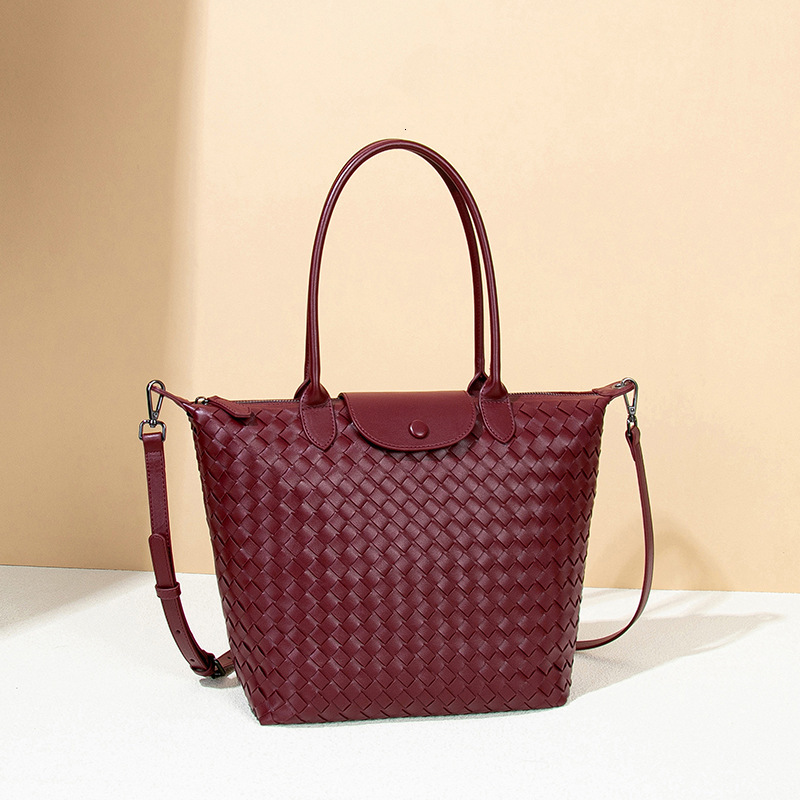 2025 New Fashion Dumpling Bag Hand-woven Bag Large Capacity Pu Leather Hand Crossbody Bag for Women