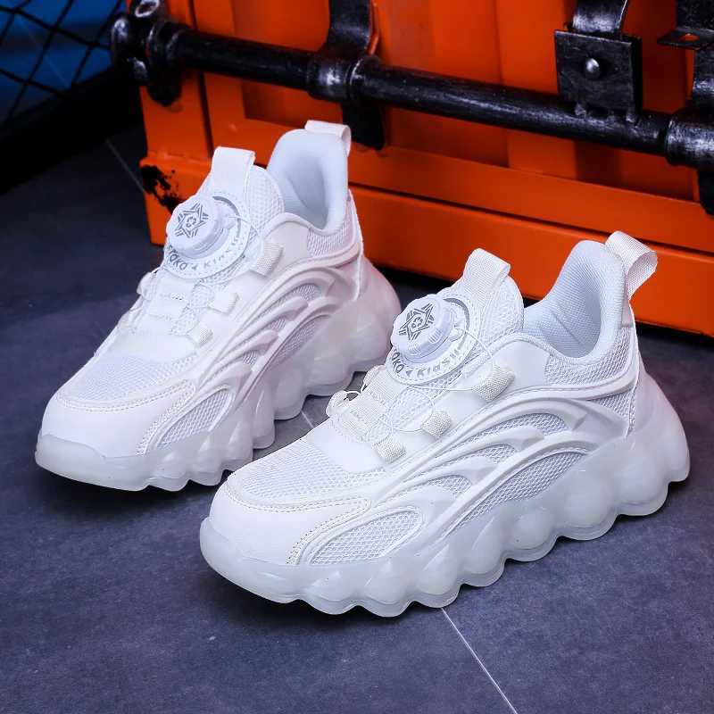 Childrens White School Shoes Summer Autumn Boys Girls Light Sports Running Casual Sneakers Kid Students Walking Tennis Trainer W250207