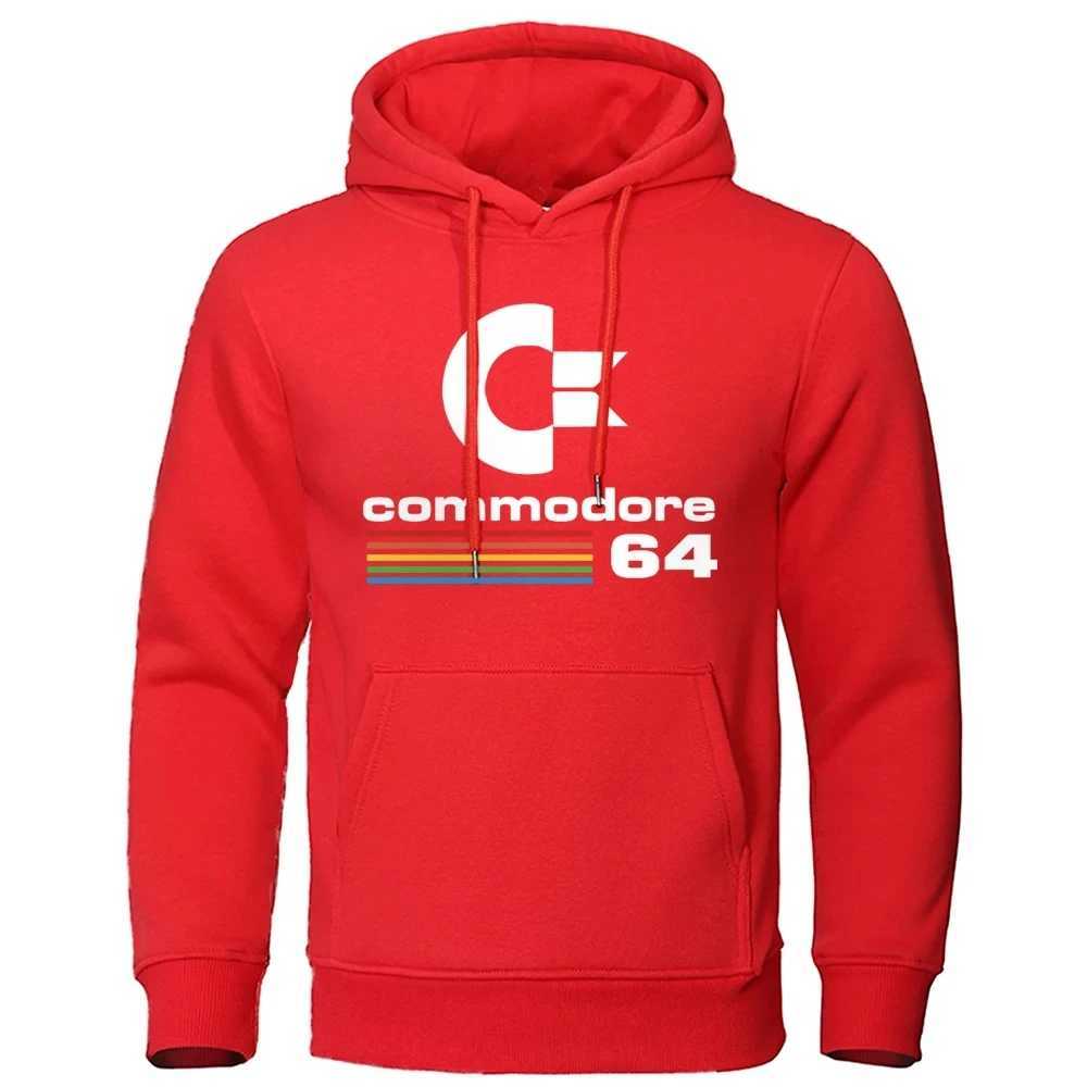 Comfortable mens track suit autumn mens hooded sweatshirt Commodore 64 cool clothes long sleeved hooded sweatshirt street hooded sweatshirt W250207