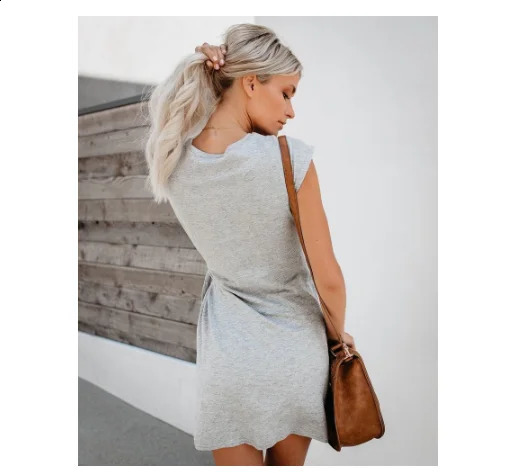 Pure Color Tiein Waist Pregnant Womens Dress Soft And Comfortable Cotton Spot Vestidos Gestante Pregnancy 250114