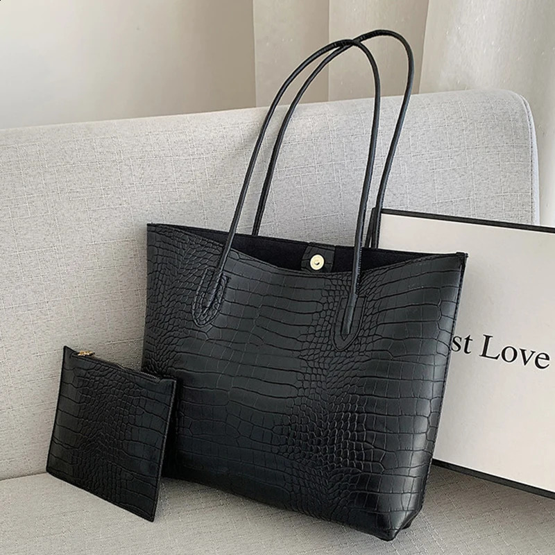 Large PU Leather Shoulder Bag for Women Fashion Trend ner Female Handbags Purses Tote Bags 250206