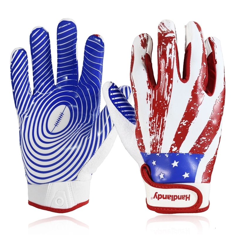 HANDLANDY Arrival Great Grip Youth Rugby Gloves flag American Football Gloves 250121CJ
