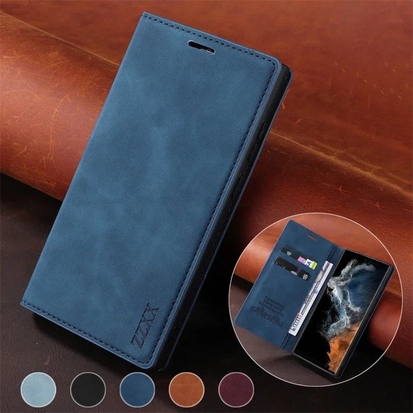 Wallet Magnetic Flip Leather Case For Galaxy A02s A03 A04s A10 A11 A12 A20 A21s A22 A23 A31 A32 A33 5G A50s A51 A52 A71 250207