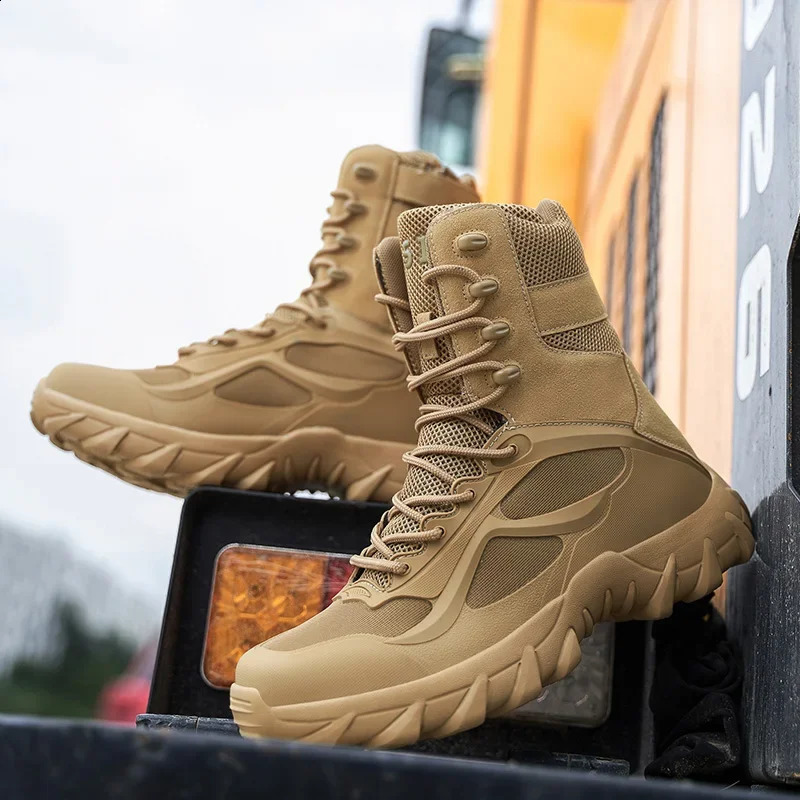 Special Desert Boots Outdoor Hiking Boots Ankle Shoes Men Work Safty Shoes Botas Cuturno Masculinas Men Tactical Boots 250120