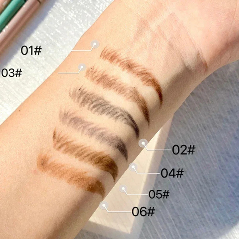 Maxfine Ultra Fine Triangle Eyebrow Pencil Precise Brow Definer Long Lasting Waterproof Morandi Cool Brown Eyebow Makeup 6 Color 250108
