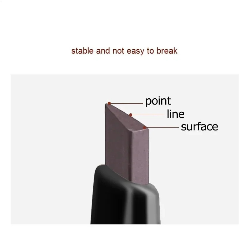 Small Gold Bars Doubleend Ultrafine Eyebrow Pencil Triangle Pen Refill Brow Brush Draw Stereoscopic LongLasting Brows 250108