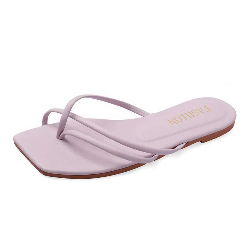 Large Size 35-43 Flats Flip Flops Clip Toe Slippers Women Shoes Ladies New Casual Mules Beach Slides Sandals New 2023XJ250207
