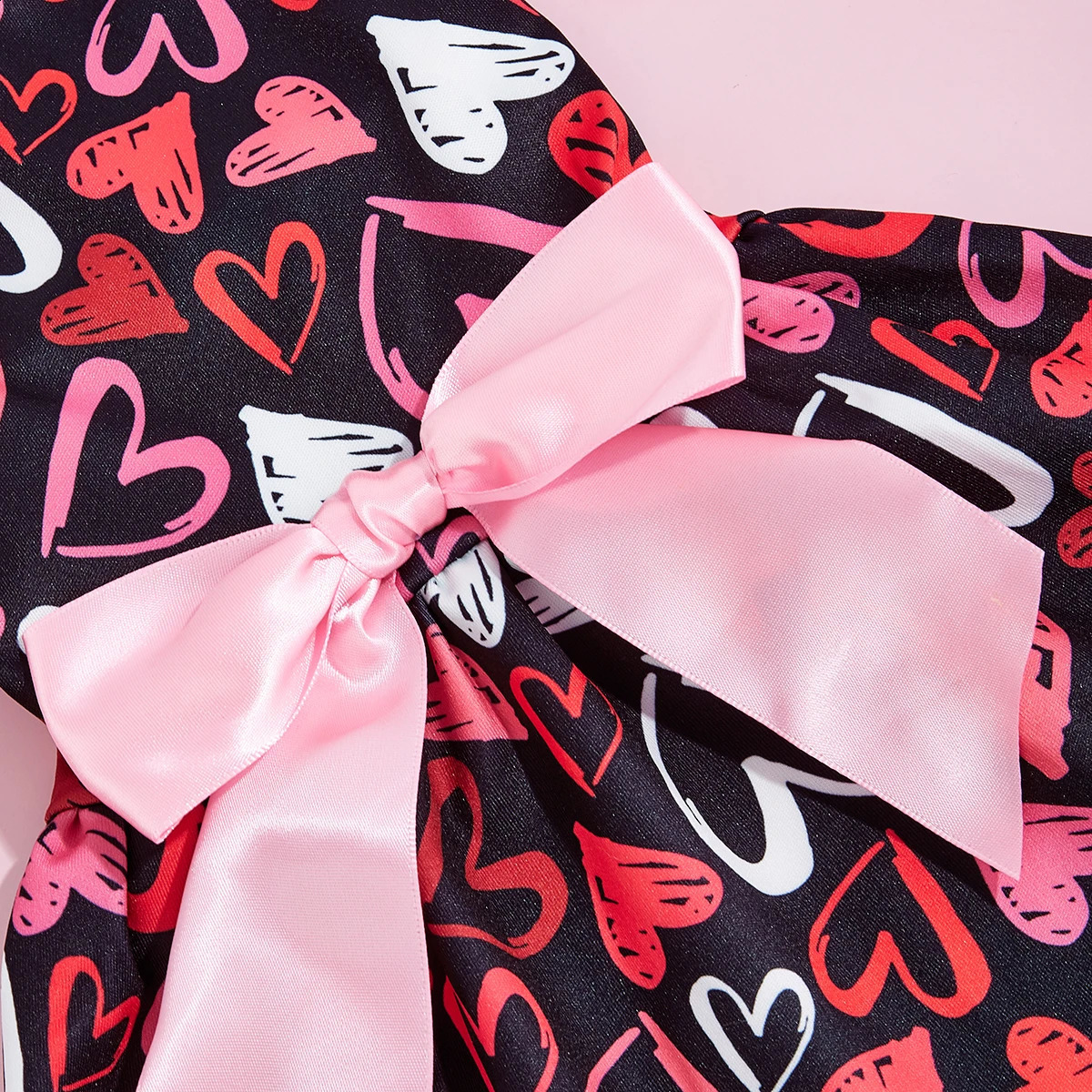 Dog Hearted Print Dress Spring Dog Clothes for Small Dogs Girl Valentines Puppy Princess Tutu Cute Dog Tulle Dresses Pet Party C 250206