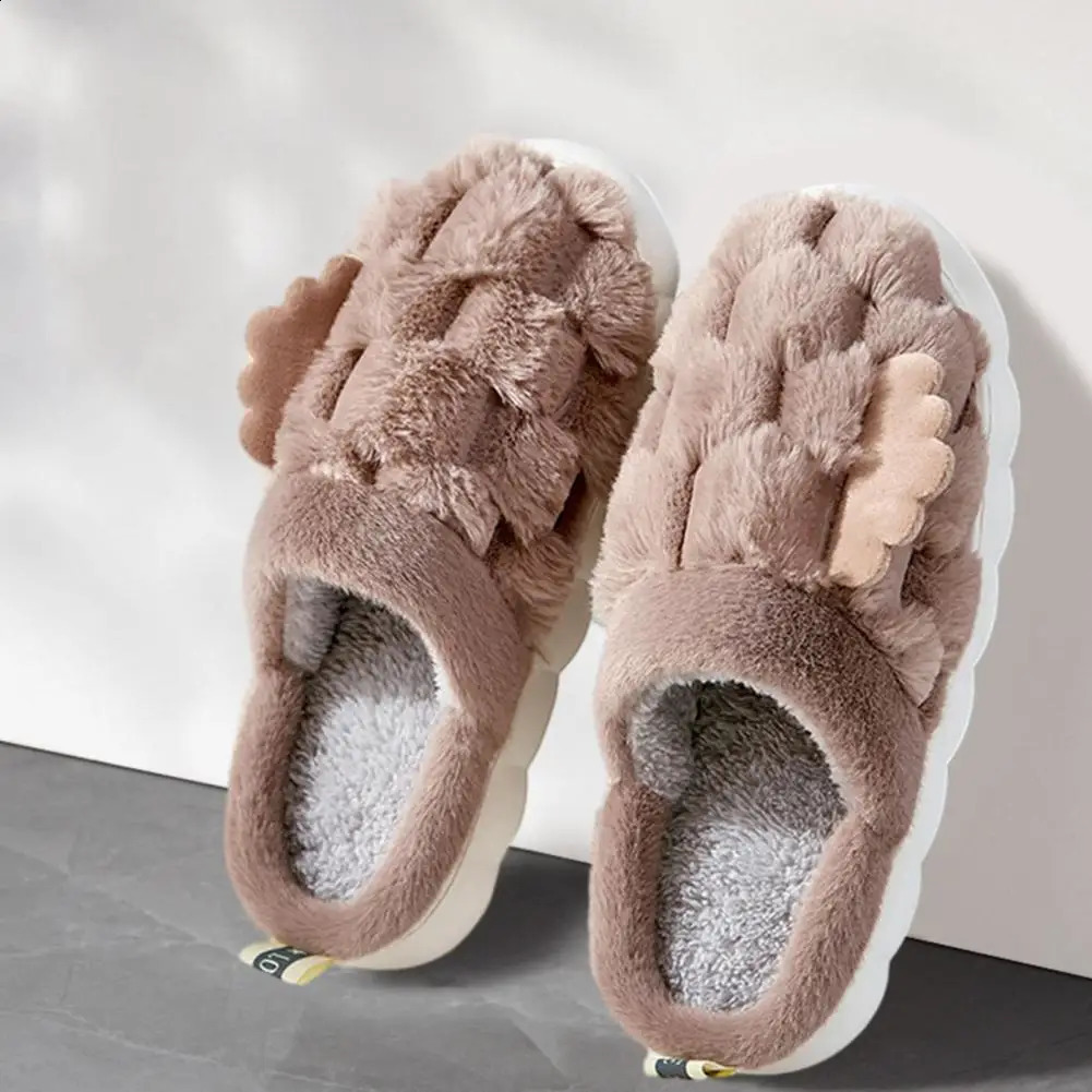 USB Men Women Heated Footwear Couple Foot Warmer Shoes Electric Heating Shoes Winter Warm Plush Slippers Indoor Home Slippers 250120