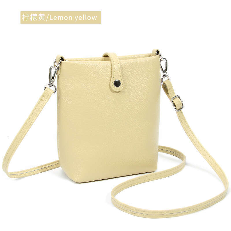 Genuine Leather Bucket With A High-End Exquisite Crossbody Bag, Versatile For Women, New Large Capacity, Fashionable And Simple Shoulder Bag