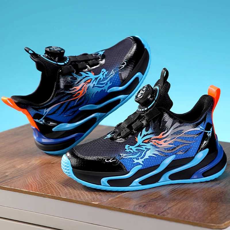 Fashion Children Walking Shoes 2025 Spring New Breathable Comfort Colorful Sports Shoes Mesh Rotating Buckle Running Shoes Kids W250207