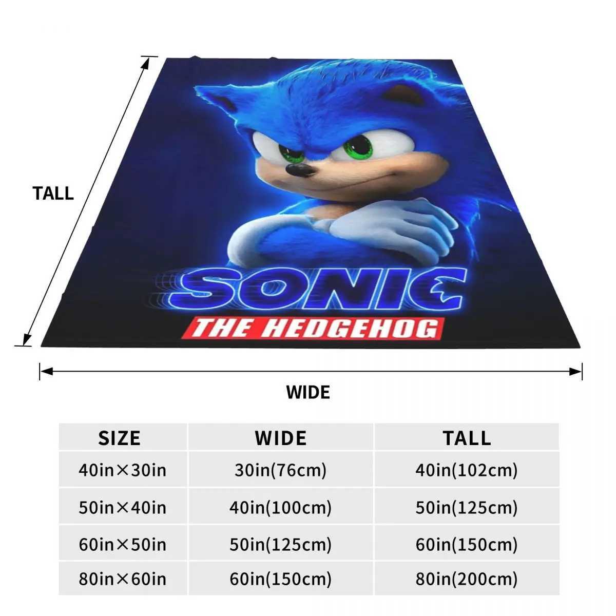 S-Sonic Retro Game Cartoon Warm Blanket Camping Plush Throw Blanket Funny Bedro Flannel Bedspread Sofa Bed Cover Z250207