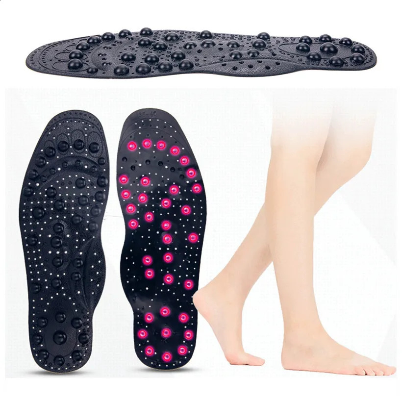 Magnetic Therapy Massage Insoles For Shoes Foot Acupressure Enhanced Magnetic Insole Point Therapy Feet Body Detox Insert Pads 250120