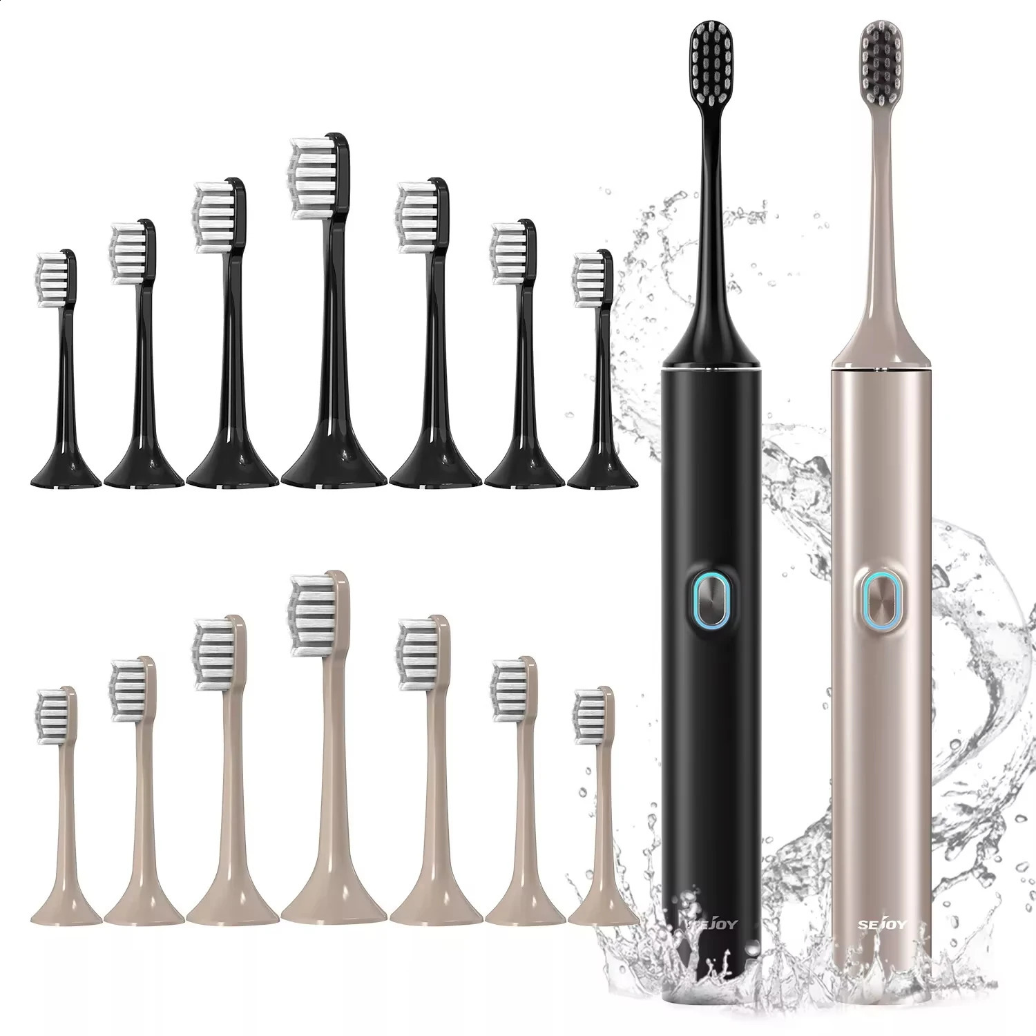 SEJOY Electric Toothbrush with 8 Brush Heads for Adults Rechargeable Toothbrush 250206