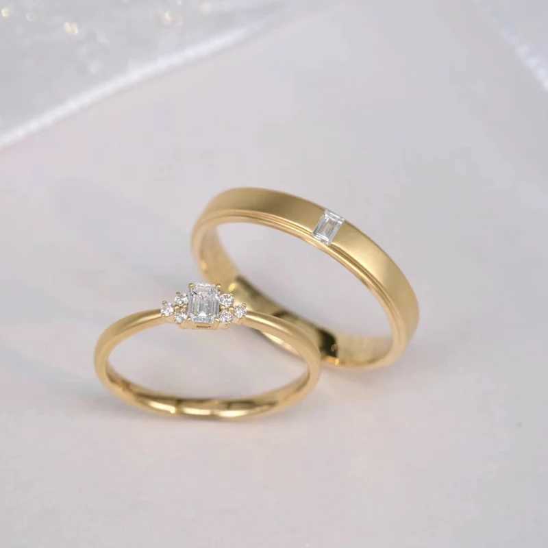 Designer Handcrafted Elegant Diamond Shape S925 Sterling Silver Mens Womens Couple Rings Engraved Wedding Engagement Gift W250207