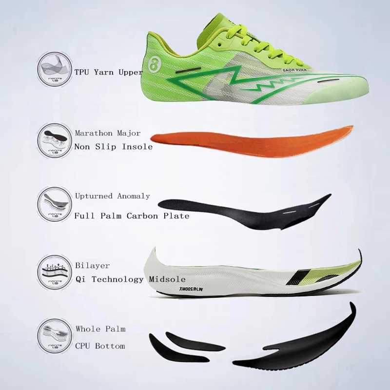 2023 New Fl Palm Carbon Plate Running Shoes for Men and Wens Marathon Racing Shock Absorbing Sports Shoes Training ShoesC250325