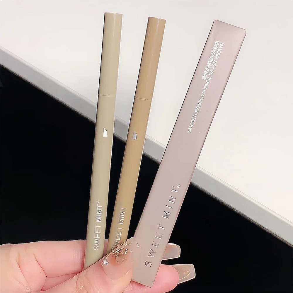 Smooth Water Eyebrow Pencil No Blooming Long Lasting Eyeliner Easy To Color Sweatproof Pen Eye Makeup Cosmetics 250108