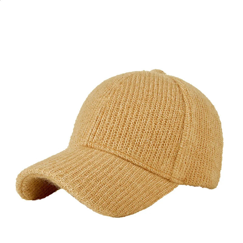 Adult Winter Big Size Baseball Cap Lady Warm Knitted Hats Dad Outdoors Warm Sport Hat Men Caps 55-59cm 60-65cm 250206