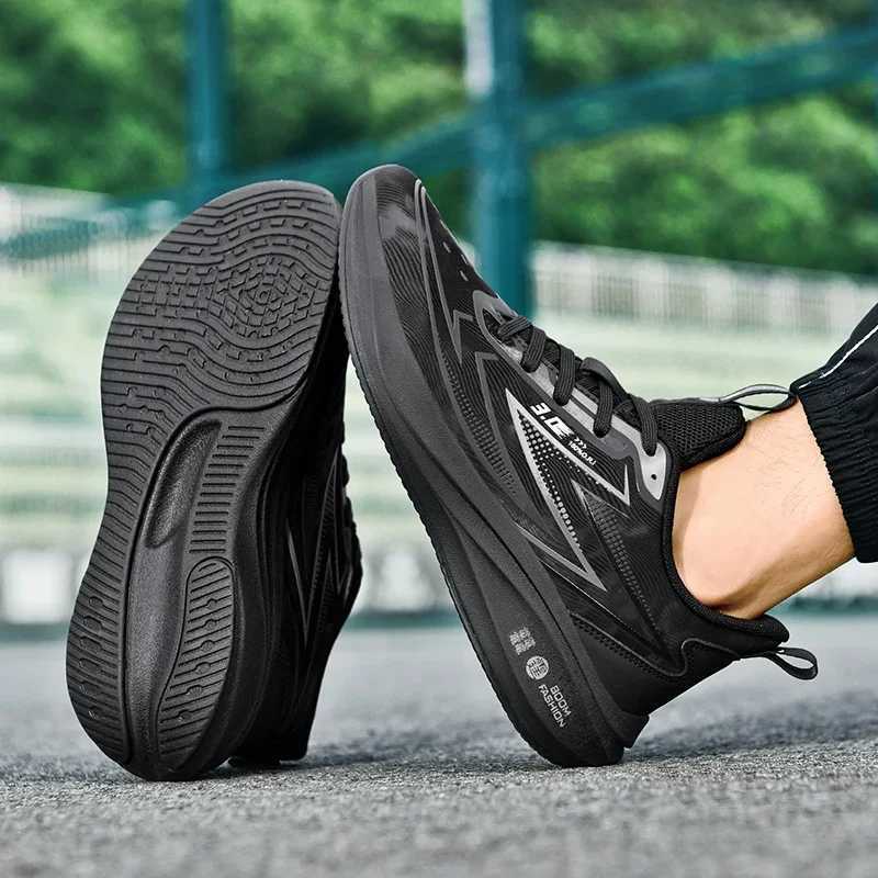 Autumn Leather Running Shoes Men Waterproof Sneakers Men Non-slip Jogging Sport Shoes Outdoor Commut Walking Shoes Male FootwearC250304