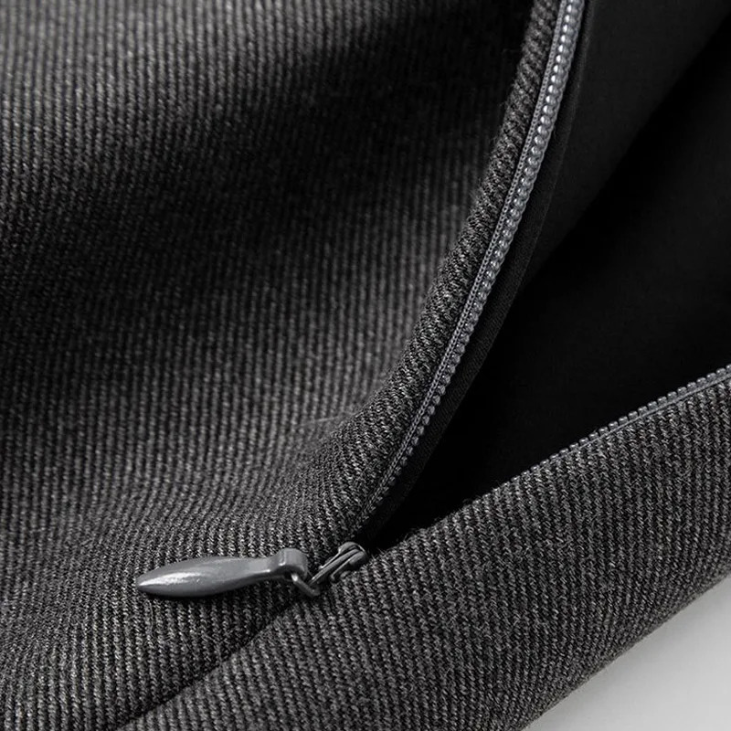 Fashion Solid Color Womens Fashion Fishtail Skirt Commuting Straight Tube High Waist Slim Temperament Pleated Skirt Lady 250207