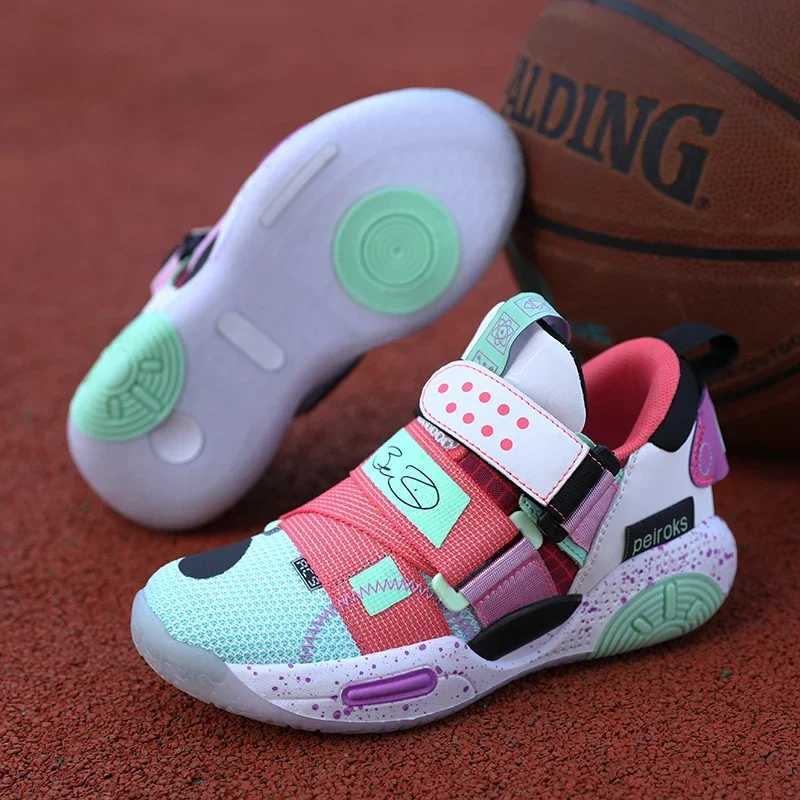 2025 New Childrens Basketball Shoes For Boys Girls Non-slip Kids Sport Shoes Lightweight Outdoor Sneakers Trainers Footwear W250207