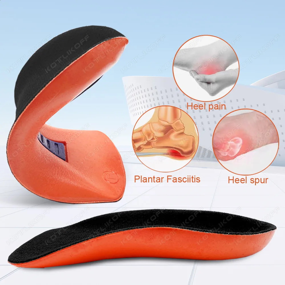 Heel Inserts For Plantar Fasciitis Flat Feet Arch Support Orthopedic Insole Elastic Shock Absorption Sneakers Half Shoe Pad 250120