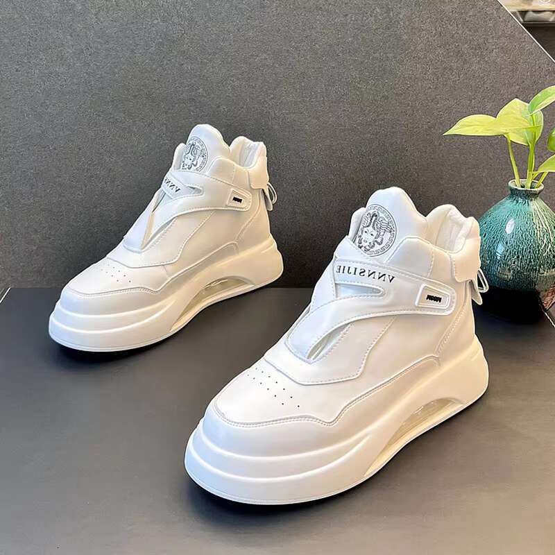 2023 New Air-cushion Men's Autumn Trend All-match High-top Cas ual Shoes With Heightened Comfort Sneakers For Men