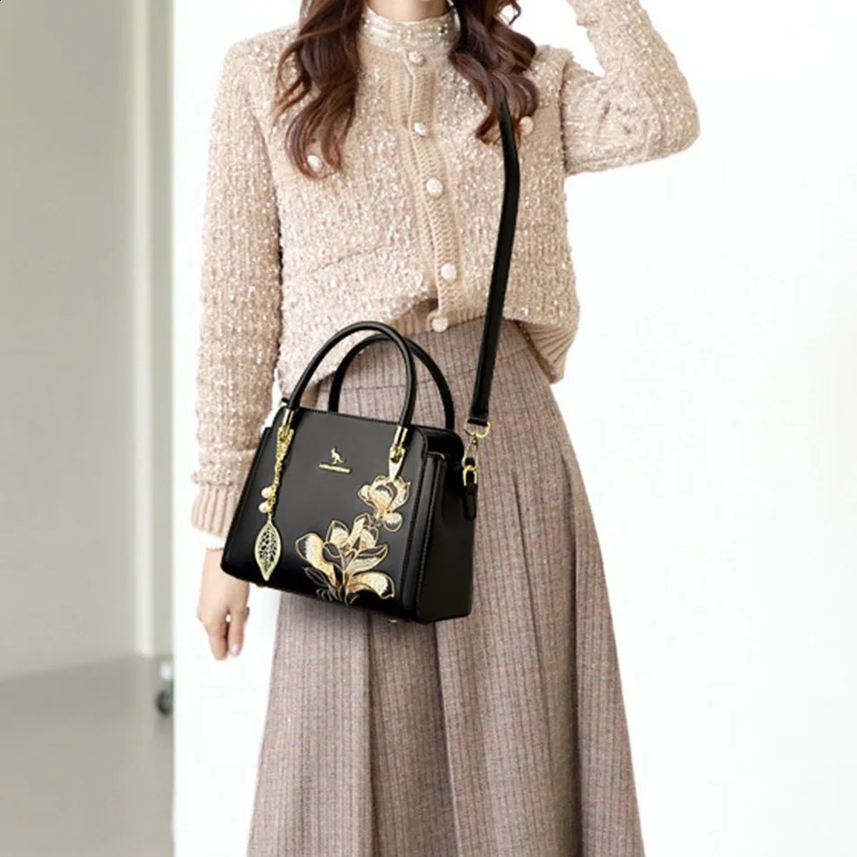 2024 Tote Bags Large Capacity Shandbag Handbags for Women Fashion Chinese Style Embroidery Crossbody Sac A Main 250122
