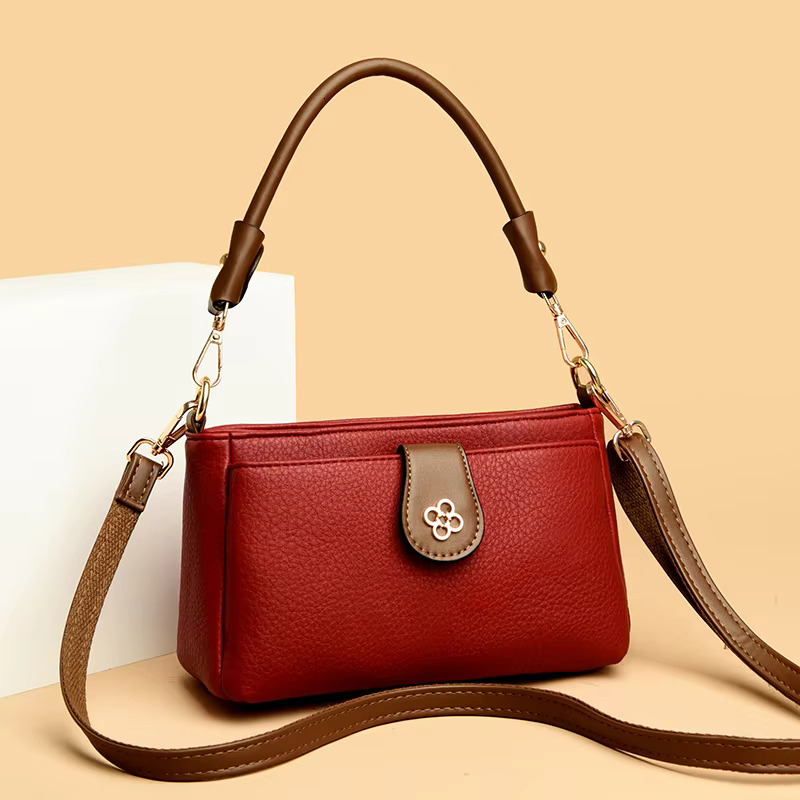 New Popular Retro Gentle Temperament Bag Fall Shoulder Handhelds Fashion Casual Yankee Underarm Small Square Bags
