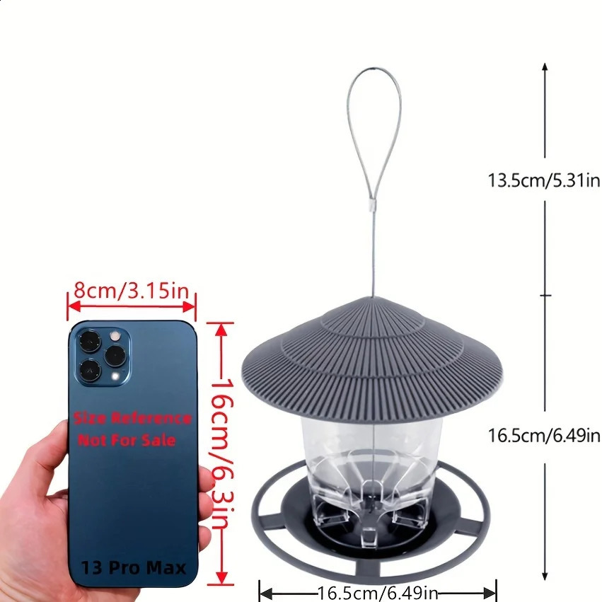 Bird Feeder Automatic Foot Feeding Tool Outdoor Bird Feeder Hanging Nut Feeding Multiple Hole Dispenser Holder Food Container 250214
