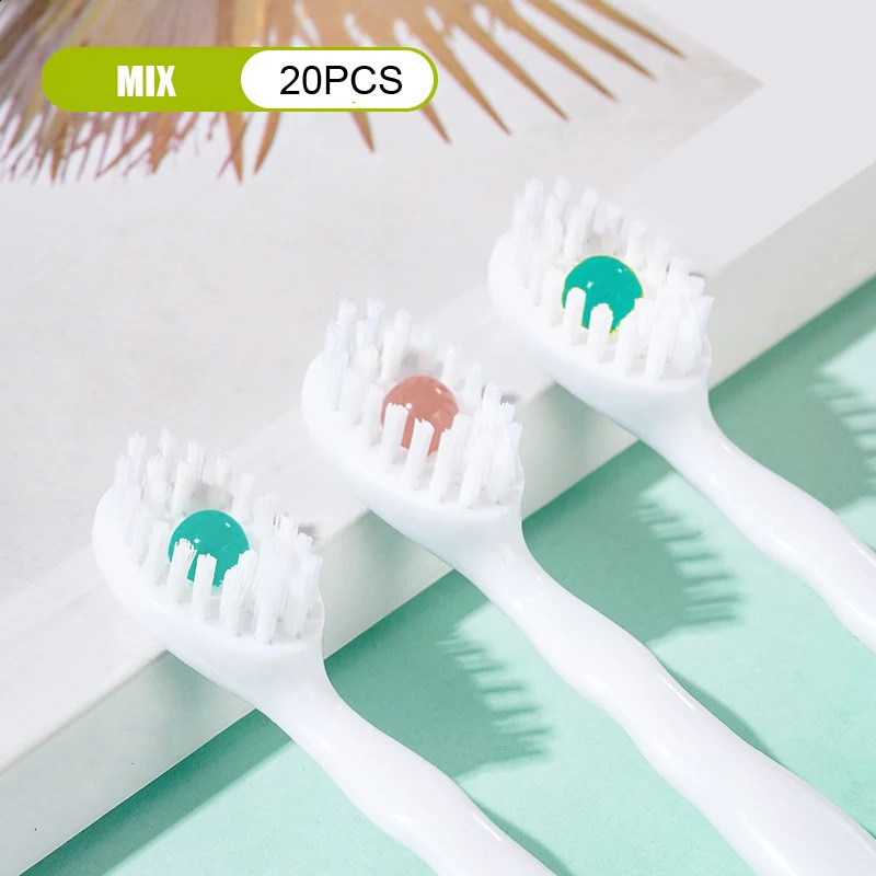20PCS Portable el Travel Toothbrush Mini Exploded Bead Toothbrush Disposable Adult Cleaning Toothbrush 250206